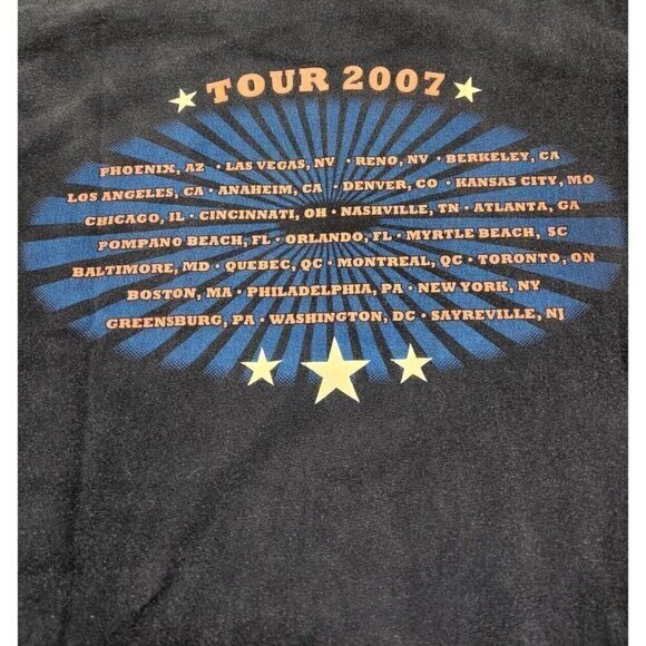Vintage G307 Tour 2007 Joe Striani T Shirt Mens Large Band - Picture 4 of 6